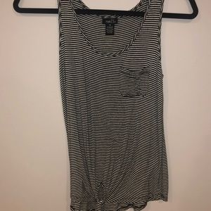 rue 21 tie-front striped tank top
